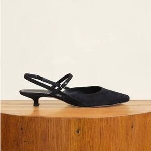 Allison Bernstein x Jack Erwin Black Slingback Heels